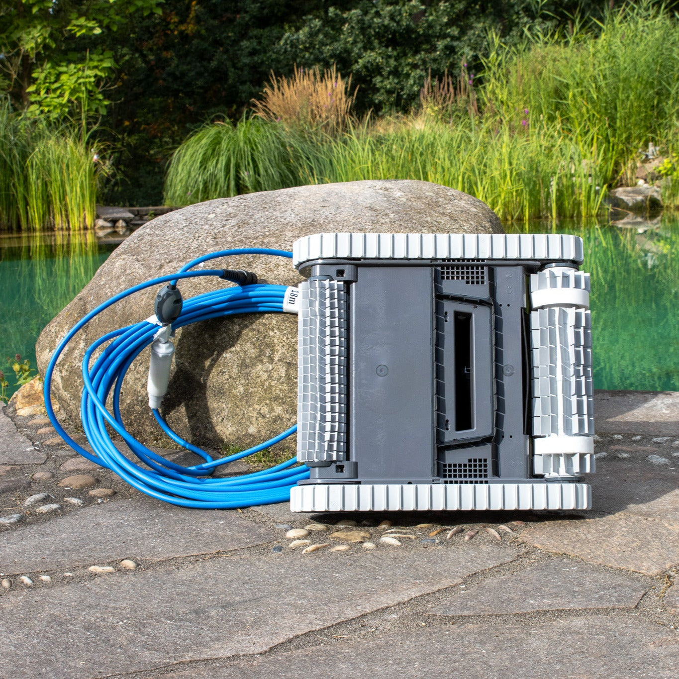 Schwimmteichroboter Unterseite