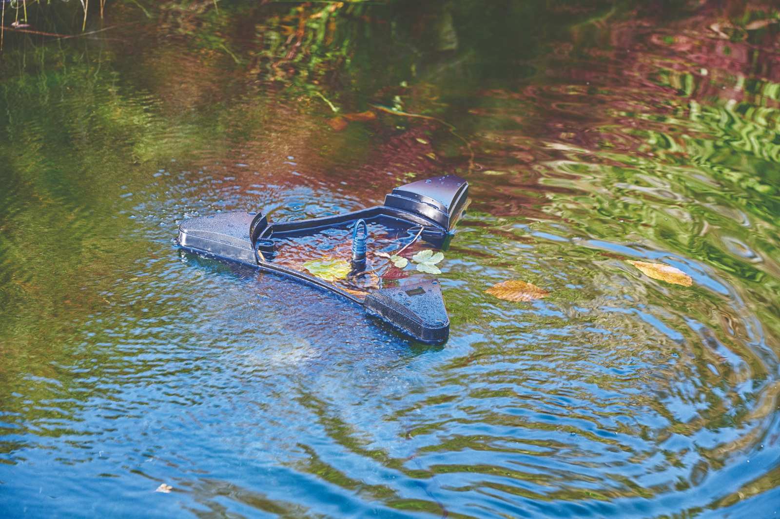 Teichskimmer im Wasser