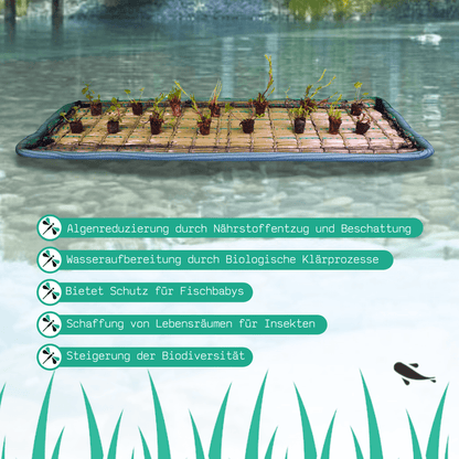 Schwimminsel für Pflanzen Teich