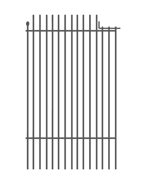 Tür Gartenzaun 80-195